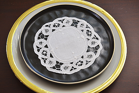 White Princess Battenburg Lace 6" Round Doilies. (12 pieces)